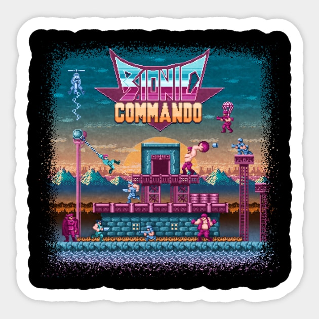 Commando Bionic Sticker by Kari Likelikes